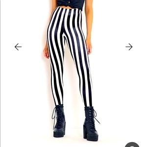 Blackmilk RINGLEADER MONO VELVET HW LEGGINGS large